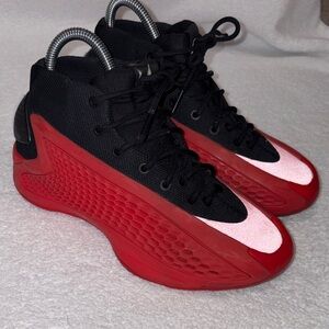 adidas Anthony Edward’s basketball Kids Sneakers Black and Red size 4